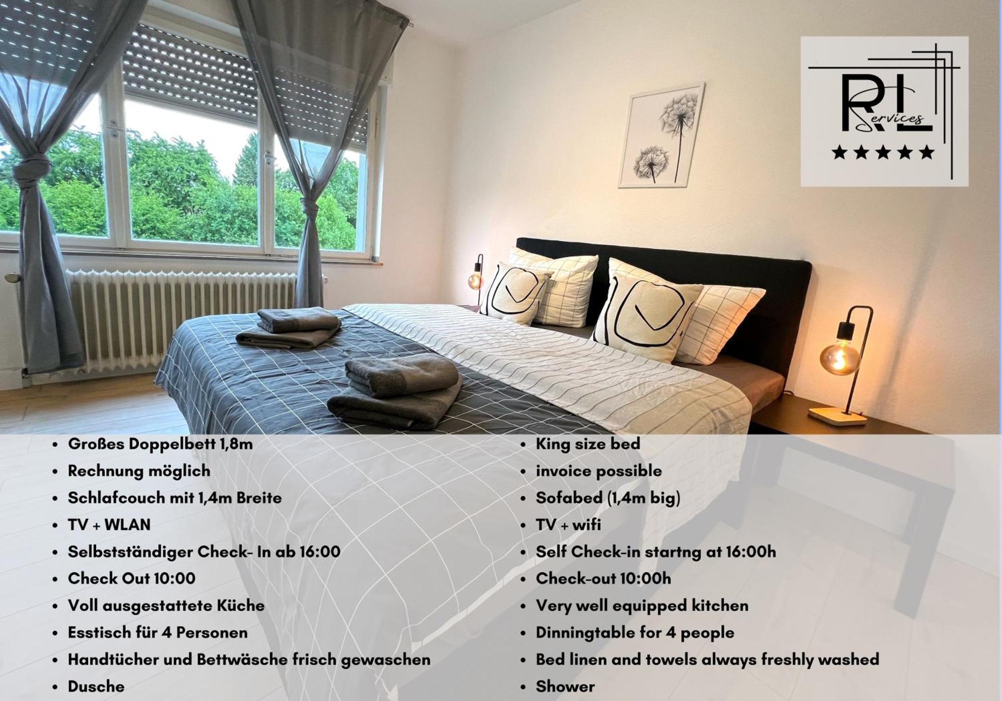 One Bed And One Sofa Bed, Self Check In, Invoice Apartment Мьонхенгладбах Екстериор снимка